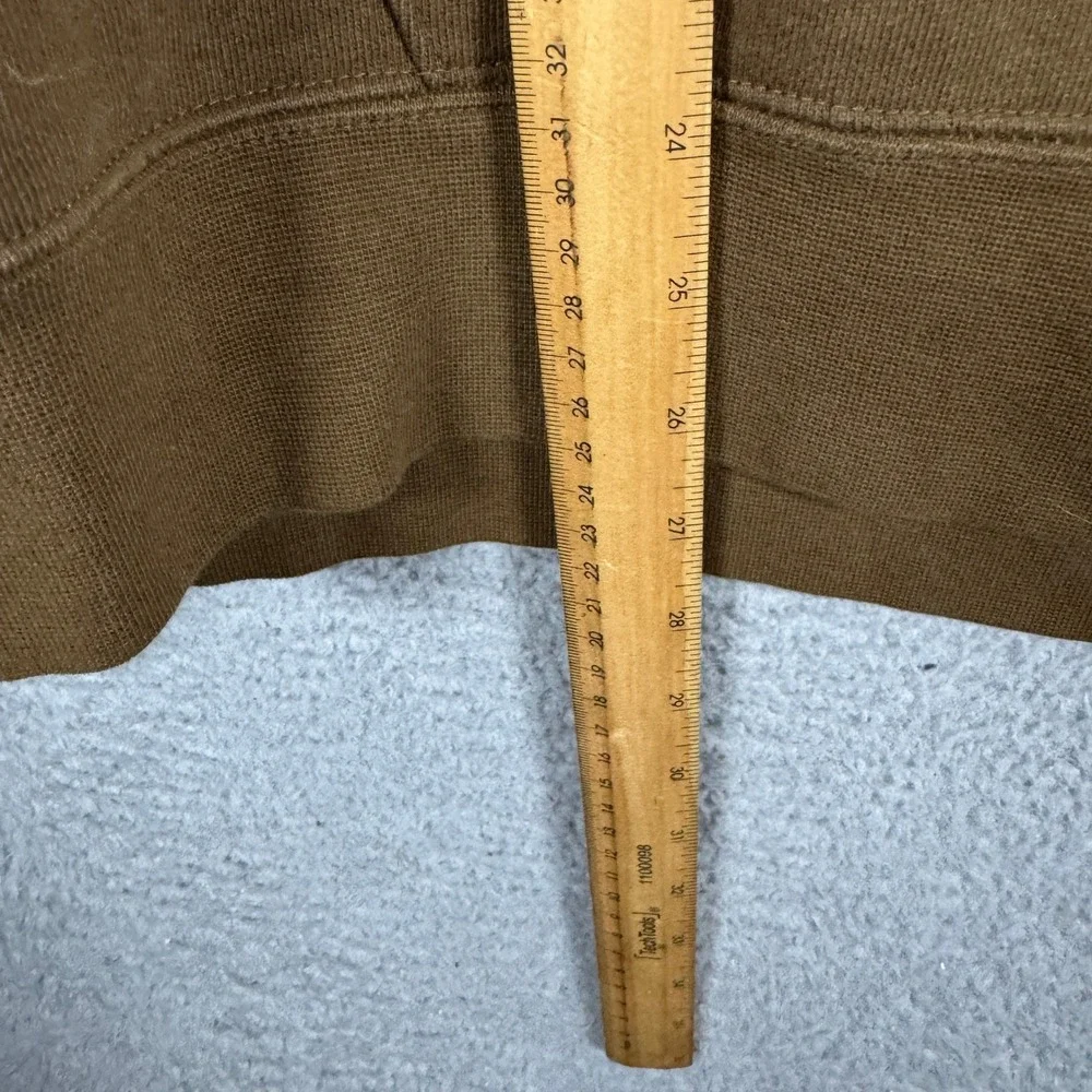 Jordan Flight Mens Oversized Fit Hoodie Brown Cotton Pullover Sweatshirt‎ Medium